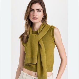 Army Green Commission Sweater Size S